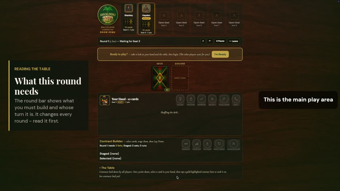 The Jakalooki game board